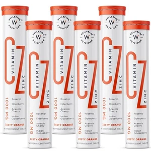 Wellbeing Nutrition Natural VitaminC + Zinc 1000mg with Amla 96 Effervescent Tab - Picture 1 of 8