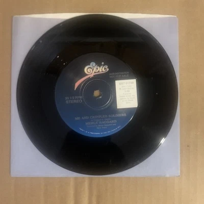 Merle Haggard, 45 rpm, Promo, VG+, Me And Crippled Soldiers, ES7-01749 - Image 1 of 2