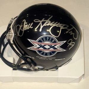 Mini casco firmato Dan Hampton Chicago Bears SUPER BOWL XX VS4 Beckett BAS - Foto 1 di 4