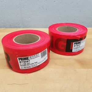 Cinta Barricada Prime Guard BT5057, 3" x 1000' Roja PELIGRO - NUEVA - Imagen 1 de 4
