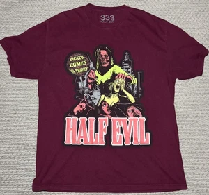 Half-Evil 333 DEATH COMES IN THREES T-Shirt MAROON - XL Selten Rarität Halloween - Bild 1 von 6