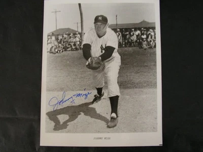 Johnny Mize Signed Perez Steele HOF Postcard Cut JSA Mint Cardinals .312 HOF - Image 1 of 2