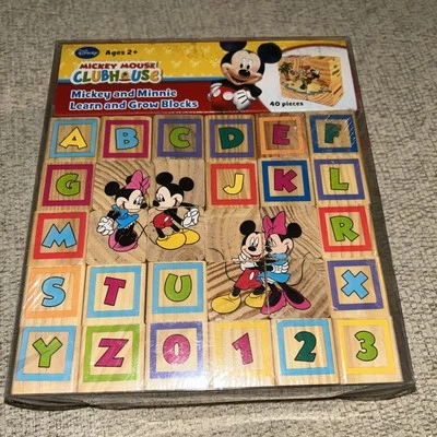 Disney Mickey Mouse Clubhouse Learning & Grow Kids Alphabet Number Blocks - Image 1 of 4