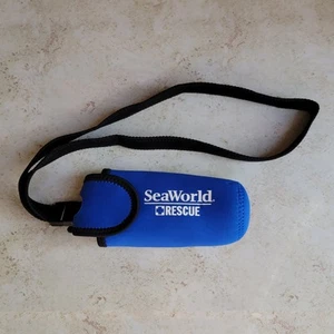 Sea World Rescue Trinkflasche Isolierhalter Koozie Kühlbox Neopren blauer Riemen - Bild 1 von 5