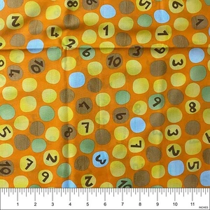 Ten Little Things Numbers by Jenn Ski Moda Cotton Fabric Quilt, Sew | one yard - Picture 1 of 2