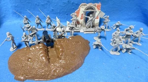 CTS, Civil War Lee's CONFEDERATE  Army - Soldiers, Cannon, Redoubt, Mansion - Picture 1 of 6