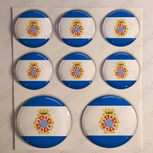 Pegatinas Jerez de la Frontera Pegatina Bandera Resina Vinilo Relieve España 3D - Picture 1 of 1