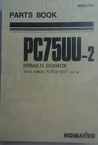KOMATSU PC75UU-2 Excavator PARTS MANUAL - Foto 1 di 6