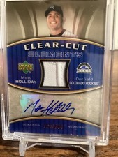 Matt Holliday Autograph Patch Baseball Card.     164/350