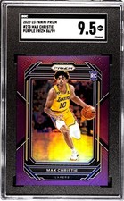 2022-23 Panini Prizm Max Christie Rookie 86/99 Purple Prizm SGC 9.5 Mint+