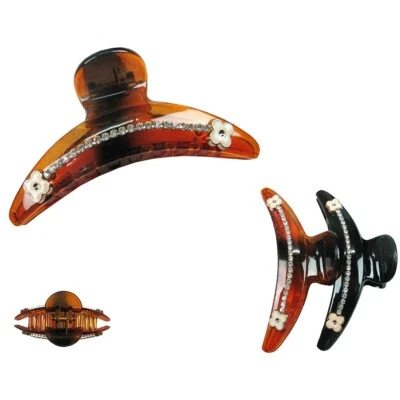 6 pieces Hair Claw Clips Jaw Plastic Large Hairpin Riser Hair Clamp Comb 3.5"  - Image 1 of 2