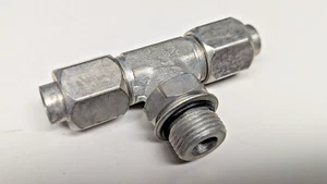 Neu Parker # 8 Außengewinde JIC mal 1/2" Außengewinde BSPP Abzweig T-Stück, Hydraulikverschraubung, 8S4OMXS - Bild 1 von 6