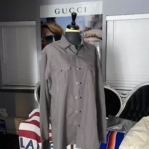 Sovereign Code Mens Brown Black Snap Front Long Sleeve Shirt Size XL - Picture 1 of 18
