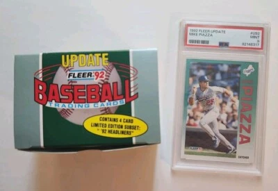 1992 Fleer Update Baseball Compete Factory Set wtih Mike Piazza PSA 9 Mint RC - Image 1 of 3