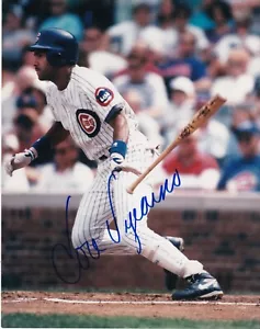 JOSE VIZCAINO CHICAGO CUBS ACTION SIGNED 8x10 - Picture 1 of 1
