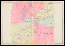 1904 BERKSHIRE COUNTY, MASSACHUSETTS LANSBORO TO  RICHMOND LENOX ATLAS MAP