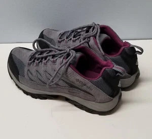 Columbia Women's Size 9.5 Crestwood Waterproof Hiking Shoe Gray & Purple - Picture 1 of 9