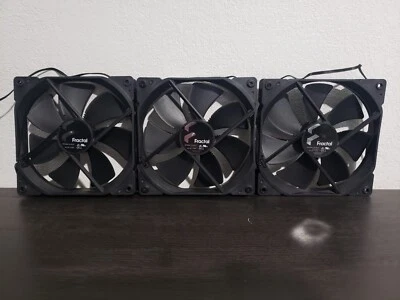 Fractal Design Dynamic X2 GP-14 140mm 1000RPM 12V/0.20A Black 3-pin (Set of 3) - Image 1 of 4