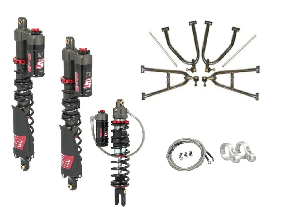 Amortecedores dianteiros traseiros LSR Lone Star Sport A-Arms Elka Stage 5 Suzuki LTR450 450 - Imagem 1 de 3
