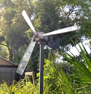 Home Made Wind Mill Windmill Generator 82 inch Swing Diameter - Picture 1 of 8