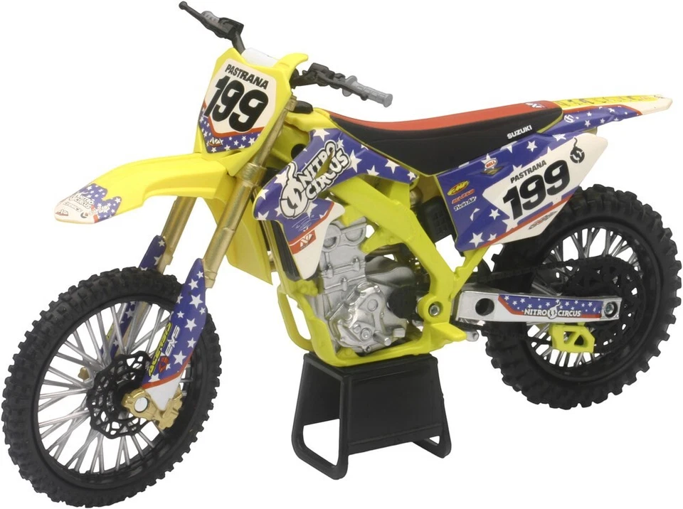New Ray Toys 1:12 Scale- Suzuki RMZ-450 Nitro Circus- TRAVIS PASTRANA - 57993 - Image 1 of 1