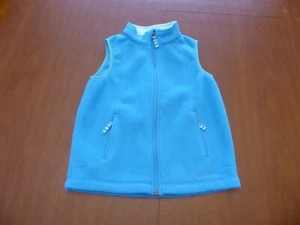 LL Bean Blue Fleece Vest Girls Boys Unisex Size 6x/7 Very Good Pre Owned Cond - Picture 1 of 7