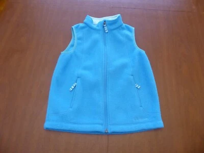 LL Bean Blue Fleece Vest Girls Boys Unisex Size 6x/7 Very Good Pre Owned Cond - Image 1 of 4