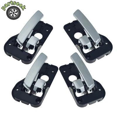 Front Rear Left Right Inner Door Handle Chrome For KIA Carens Rondo 2007-2012 - Image 1 of 4