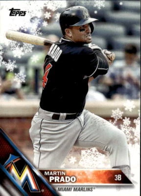 2016 Topps Holiday Martin Prado #HMW174 Miami Marlins - Image 1 of 2