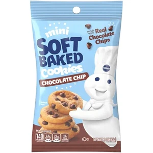 Pillsbury Mini Soft Baked Cookies Chocolate Chip Snack Bags 3Oz (Pack of 6) - Picture 1 of 1