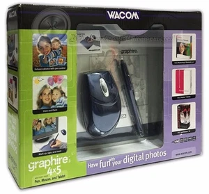 Wacom Graphire 3 4x5 USB Tablet w/Pen, Mouse & Software CD's CTE430SA - Picture 1 of 4