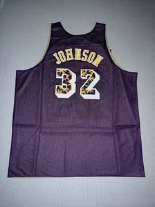 Maglietta da allenamento in rete reversibile Mitchell & Ness Lakers JOHNSON ALL STAR GAME - Foto 1 di 24