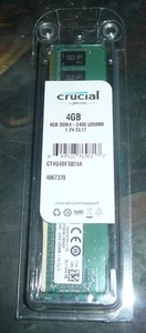 Crucial 4GB DDR4-2400 PC4-19200 DDR4 Desktop RAM Memory CT4G4DFS824A - Picture 1 of 1
