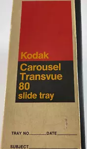 Vintage Kodak Carousel Transvue 80 Slide Tray Gray CAT 104 6093 - Picture 1 of 8