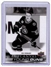 2022-23 Upper Deck Young Guns Canvas Black Cole Reinhardt Rookie Ottawa Senators