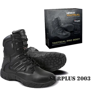 Herren Armee Stiefel MOD schwarz Leder taktisch Pro Kadett Wandern Wandern Militär - Bild 1 von 5