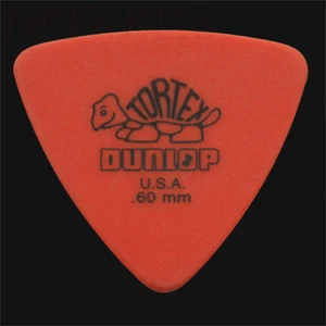 Dunlop Tortex dreieckige Gitarren-Plektren Gitarrenplektren 0,60 mm orange - 6 10 12 20 24 36 - Bild 1 von 1