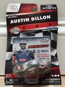 2017 Austin Dillon Dow Coca Cola 600 Win Raced Version NASCAR Authentics 1/64 - Picture 1 of 4