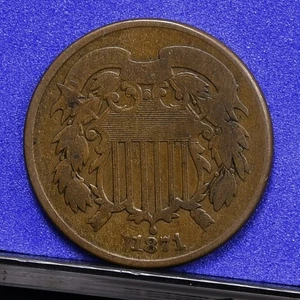 1871 Two Cent Piece - Fine (#59042-L) - Picture 1 of 8