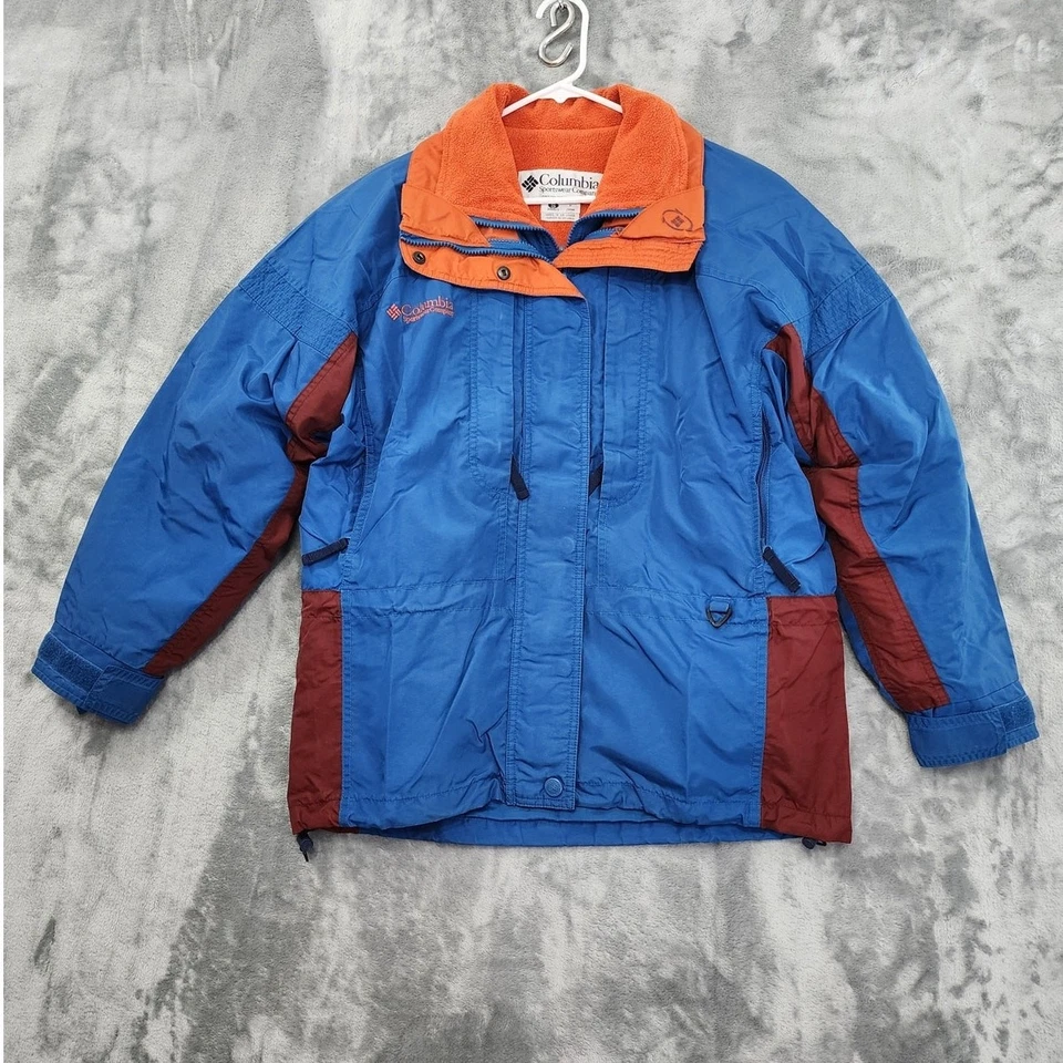 Abrigo Columbia Vintage Mujer S Azul Naranja Liberty Ridge 3 en 1 Invierno Esquí Foto 1 de 4