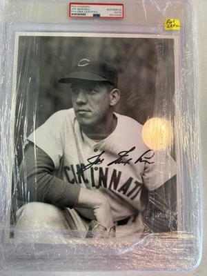 Joe Nuxhall PSA DNA Encapsulated 8x10 Signed Photo Cincinnati Reds Autograph - Image 1 of 2