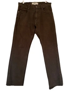 Tooralie Mens Jeans Size 30 Merino Wool Denim Khaki Green Pant Pockets Casual - Picture 1 of 14