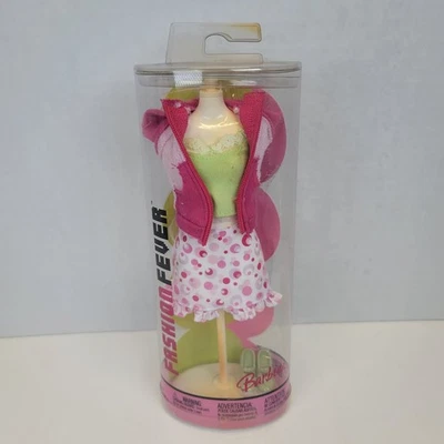 Barbie Fashion Fever Mannequin Outfit Lime Cami Pink Skirt Jacket 2004 G8994 - Image 1 of 4