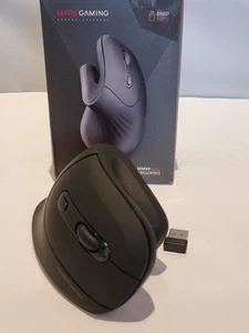 Mars Gaming MMW-ERGOPRO Vertikale Maus, 3200 DPI, 6 Tasten, Schwarz - Bild 1 von 5