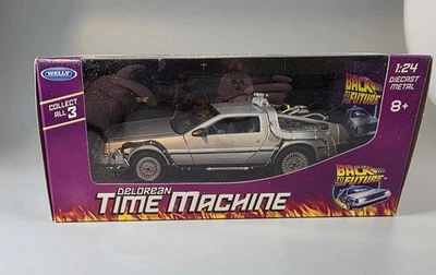 Welly Diecast 1:24 Delorean Time Machine Model Back To The Future 1981 New - Image 1 of 4