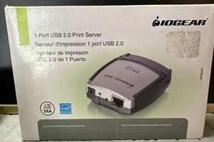 NEW IN BOX - SEALED - IOGEAR GPSU21 1-Port USB 2.0 Print Server #95 - Picture 1 of 2