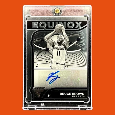 2022-23 Panini Flux Equinox Autographs Bruce Brown #EABRB (AU) NUGGETS FAST SHIP - Image 1 of 2