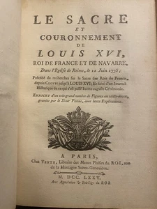 Le sacre et couronnement de Louis XVI. 48 gravures. EO 1775 - Bild 1 von 21