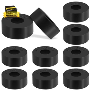10 Stück Gummi Unterlegscheiben Gummi Abstandshalter schwarz rund Mehrzweck Anti Vibration B - Bild 1 von 7