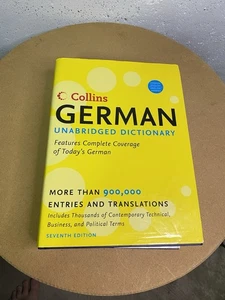 Collin’s German Unabridged Dictionary 7th Edition Hardcover Book Used - Picture 1 of 4
